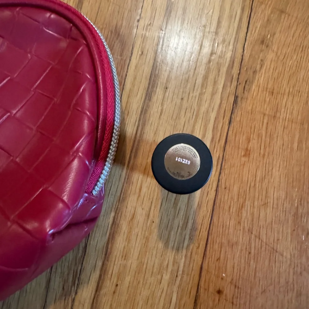 Lancome Beauty Makeup Cosmetic Bag and Lipstick